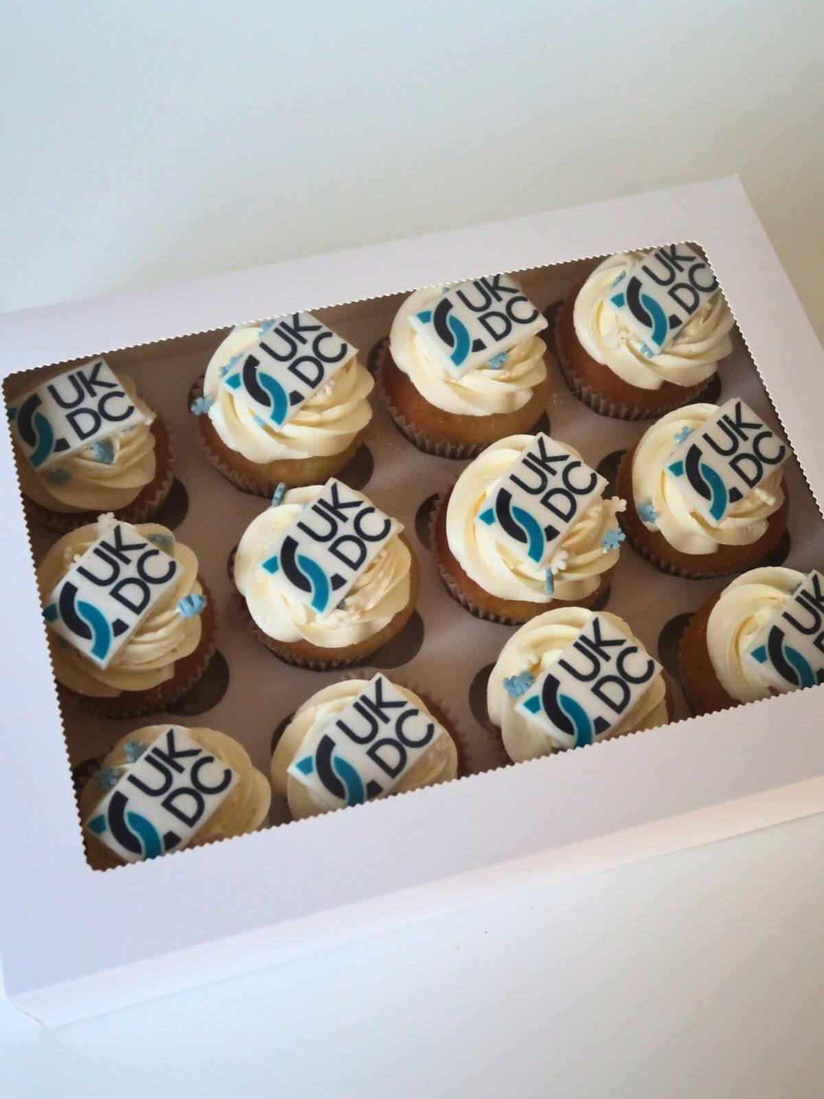 Custom Corporate Logo Cupcakes 2