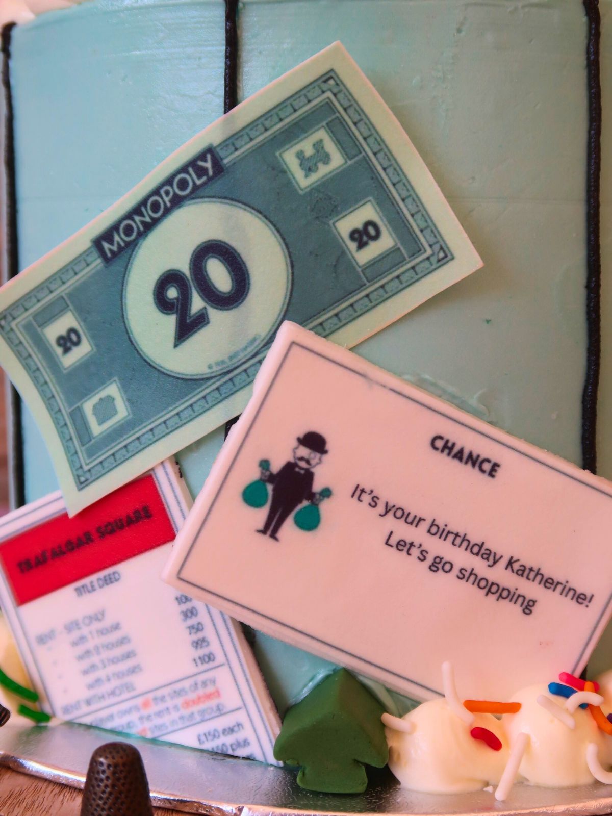 Custom Monopoly Cake Delivered London Surrey