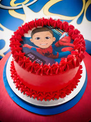 Custom Spiderman Caricature Cake - London and Surrey