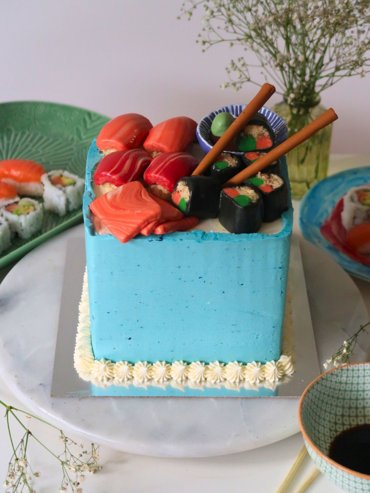 Custom sushi cake for London and Surrey delivery