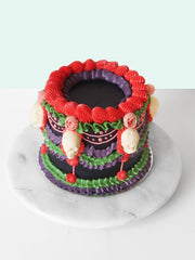 Day of the Dead Halloween Lambeth Cake