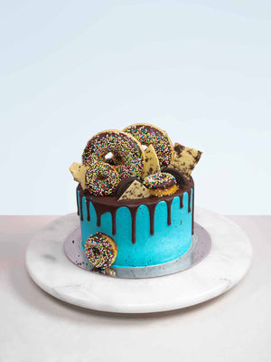 Doughnut Cookie Monster Cake