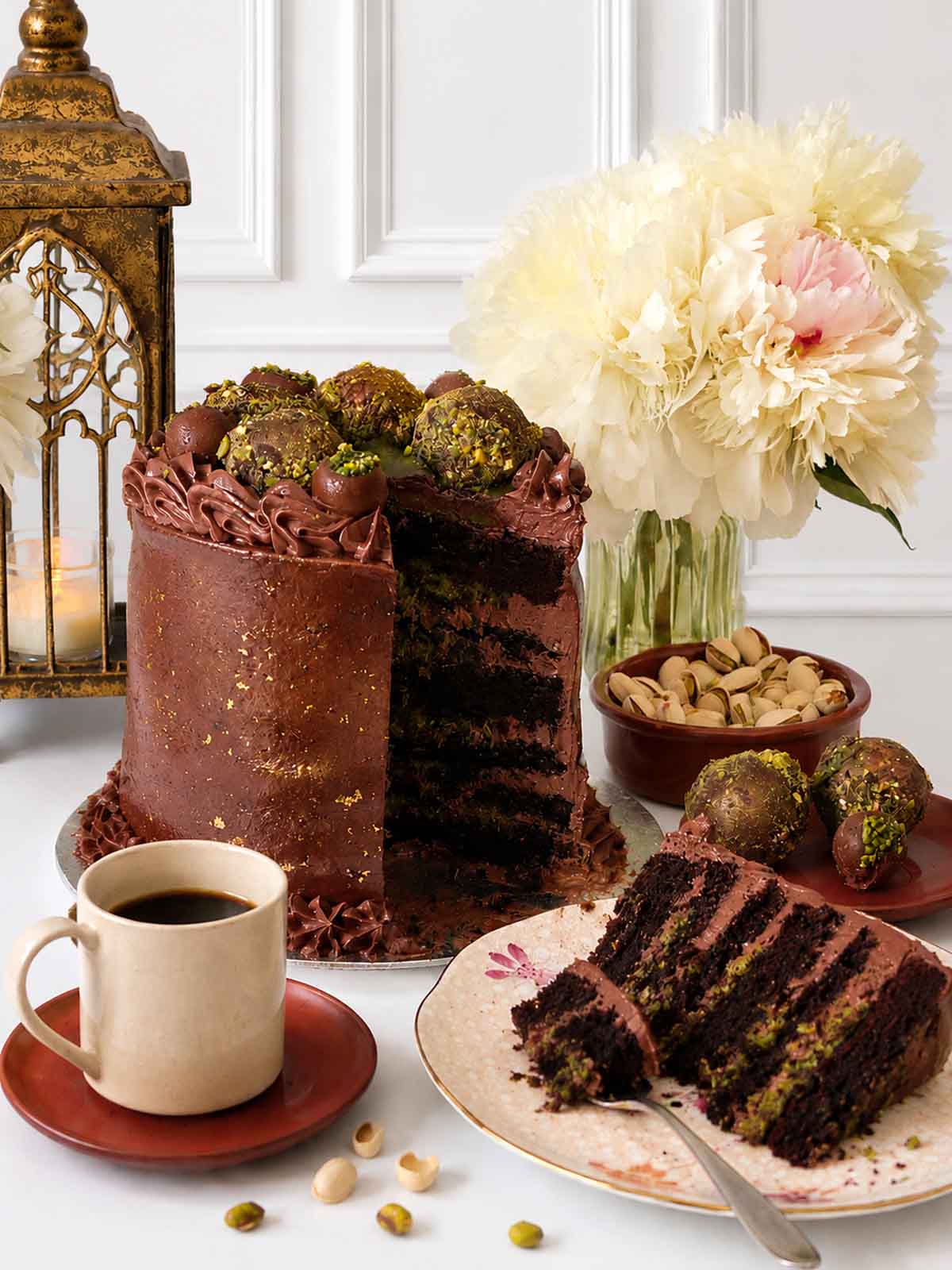 Dubai Chocolate Cake Delivered in Surrey (UK).