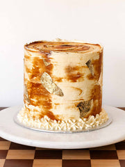 Dulce de Leche Crunch Mile High Cake