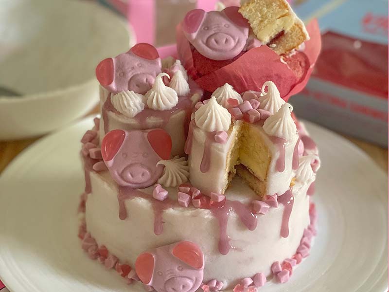 Fake Bakes Recipe - M&S Percy Pig Cake