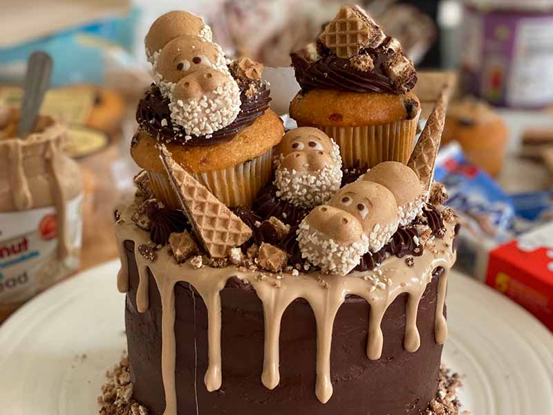 Fake Bakes Recipe - Morrisons Kinder Happy Hippo Cake