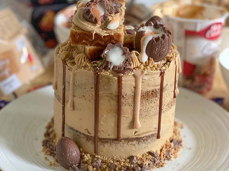 Fake Bakes Recipe - Morrisons Mocha Creme Egg Cake