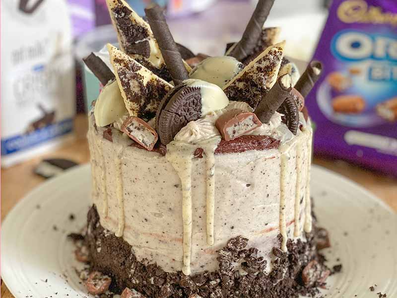 Fake Bakes Recipe - Sainsburys Cookies and Cream Cake