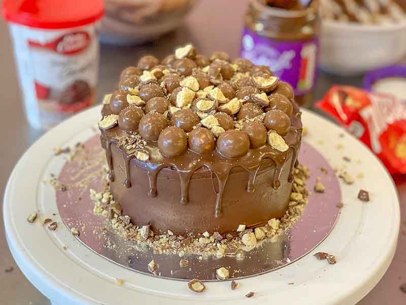 Fake Bakes Recipe - Tesco Chocolate Malteser Cake