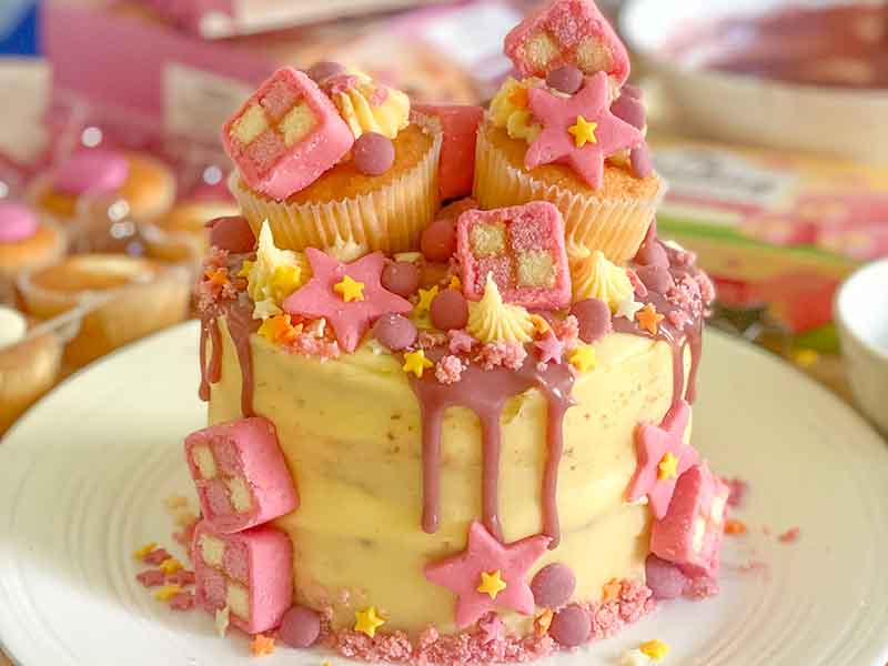 Fake Bakes Recipe - Tesco Lemon & Raspberry Cake