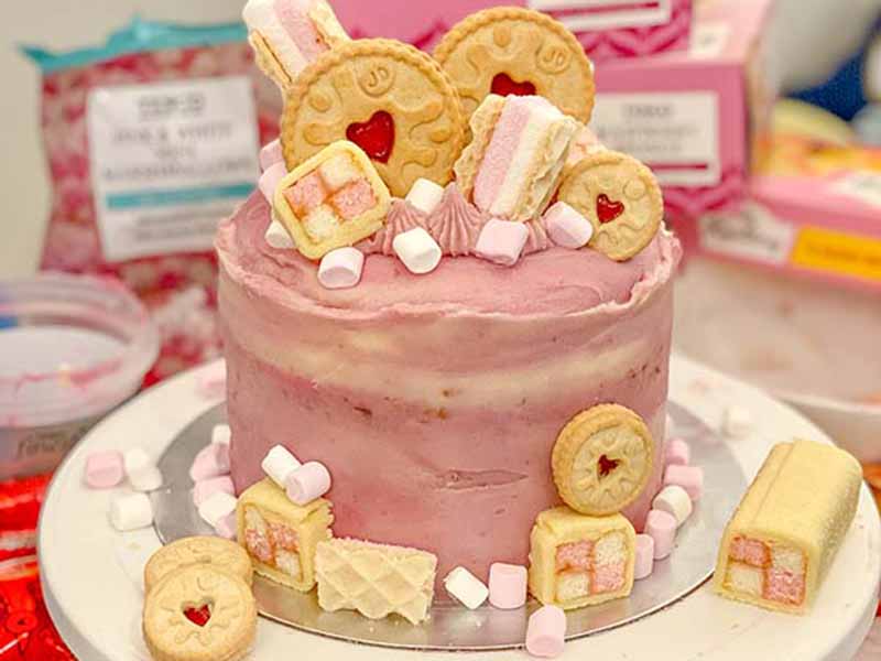 Fake Bakes Recipe - Tesco Pink Raspberry Cake