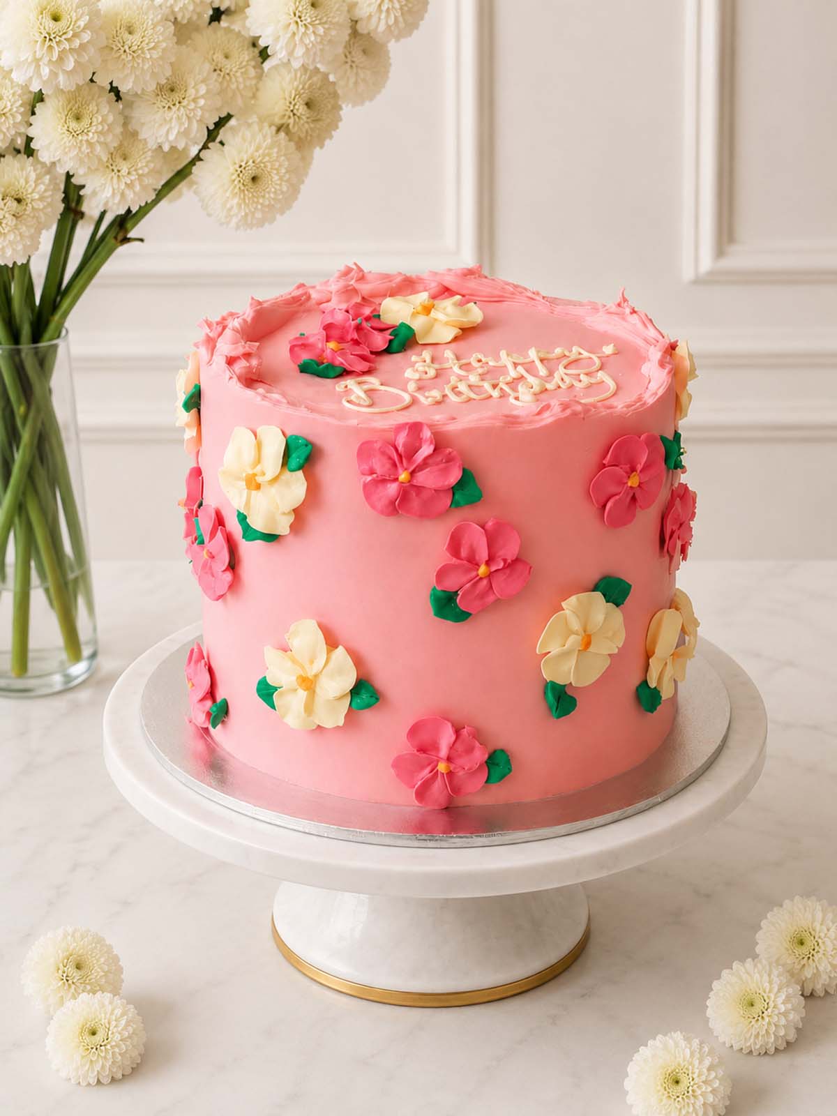Blossom Buttercream Bloom Birthday Cake