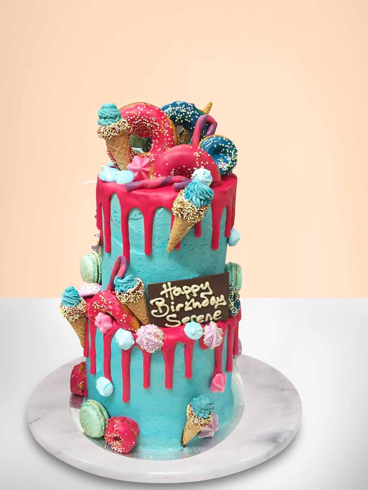 Fun Fair Unicorn Cake 2 Tier