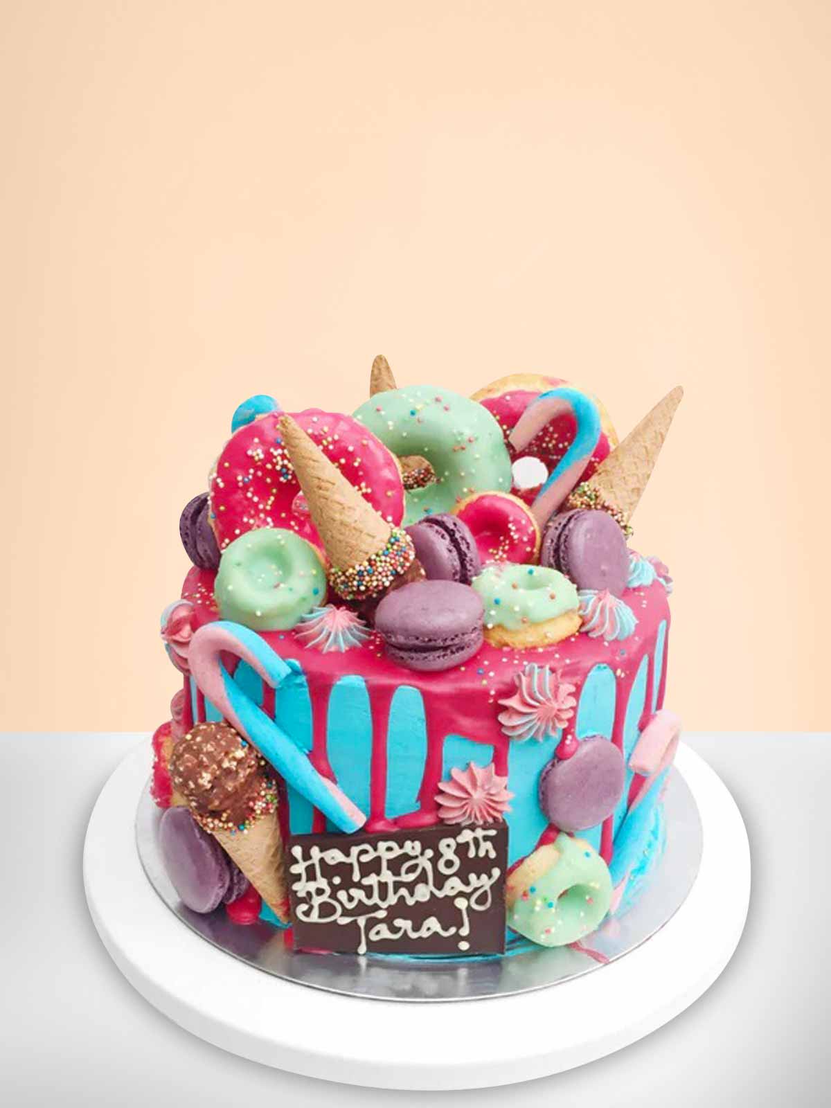 Fun Fair Unicorn Cake 8 Inch