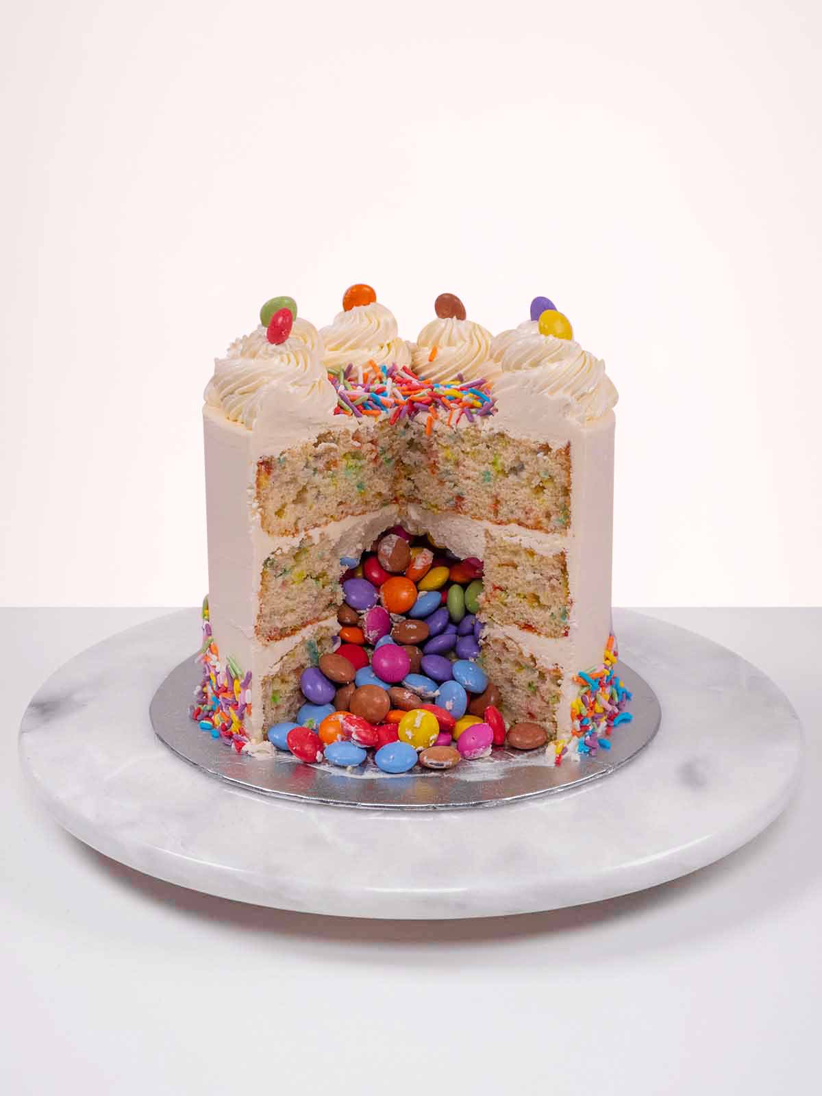 Square Chocolate Birthday Cake • Hand Baked • Lily Vanilli London