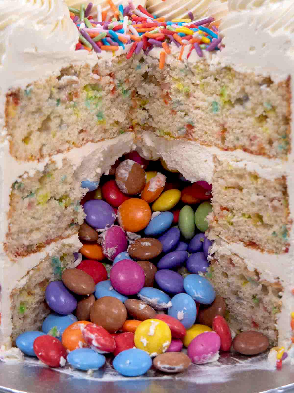 Meta Funfetti Pinata Cake Delivered 