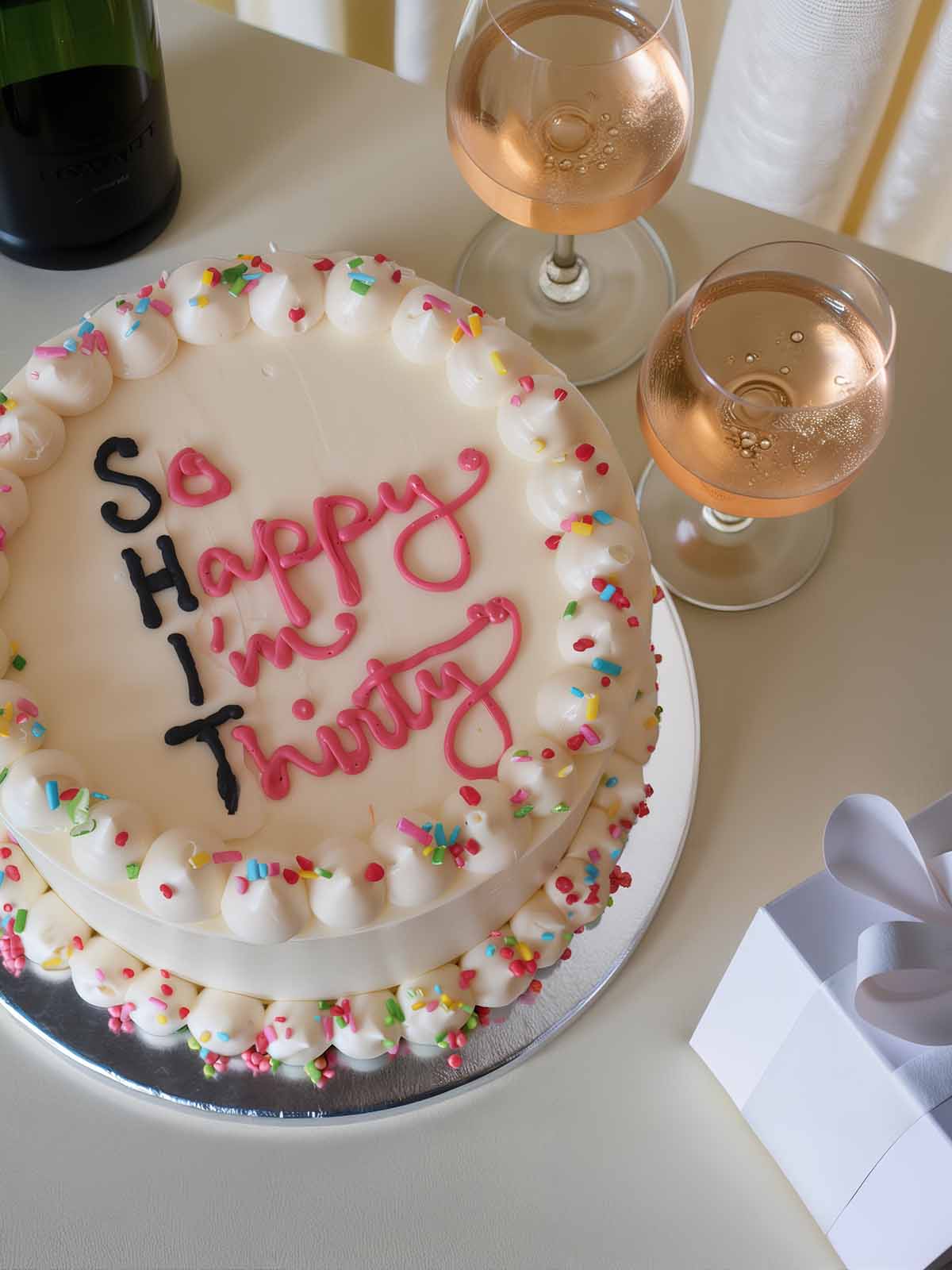 Funny Thirtieth Birthday Cake delivered London Surrey