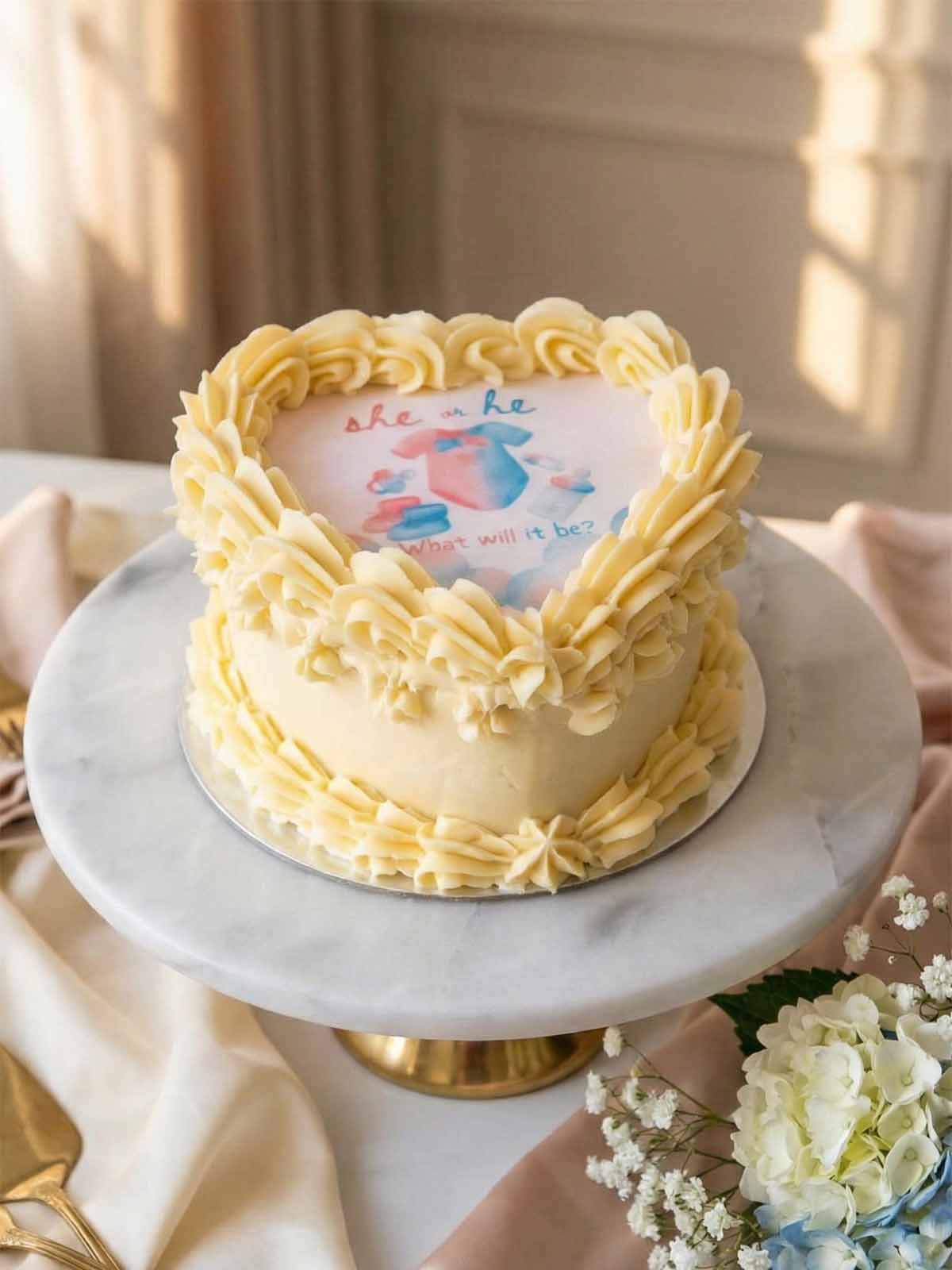 Gender Reveal Cake