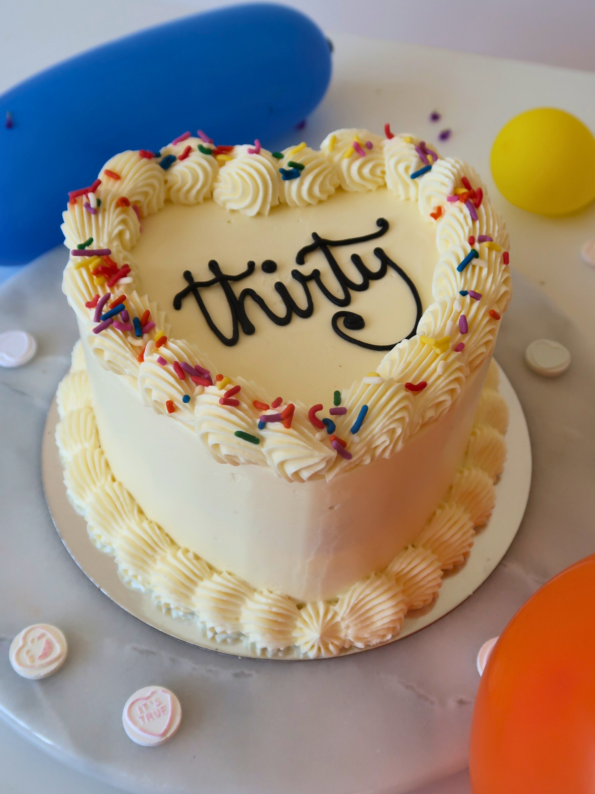 Heart Shaped Birthday Cake delivered in Surrey