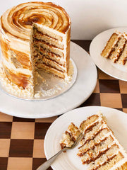 Interior of Dulce de Leche Crunch Cake