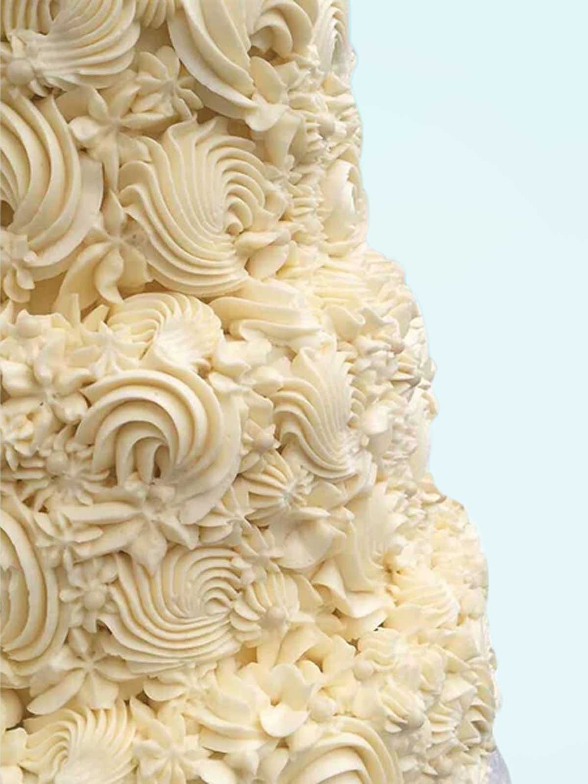 Ivory Flourish Wedding Cake London