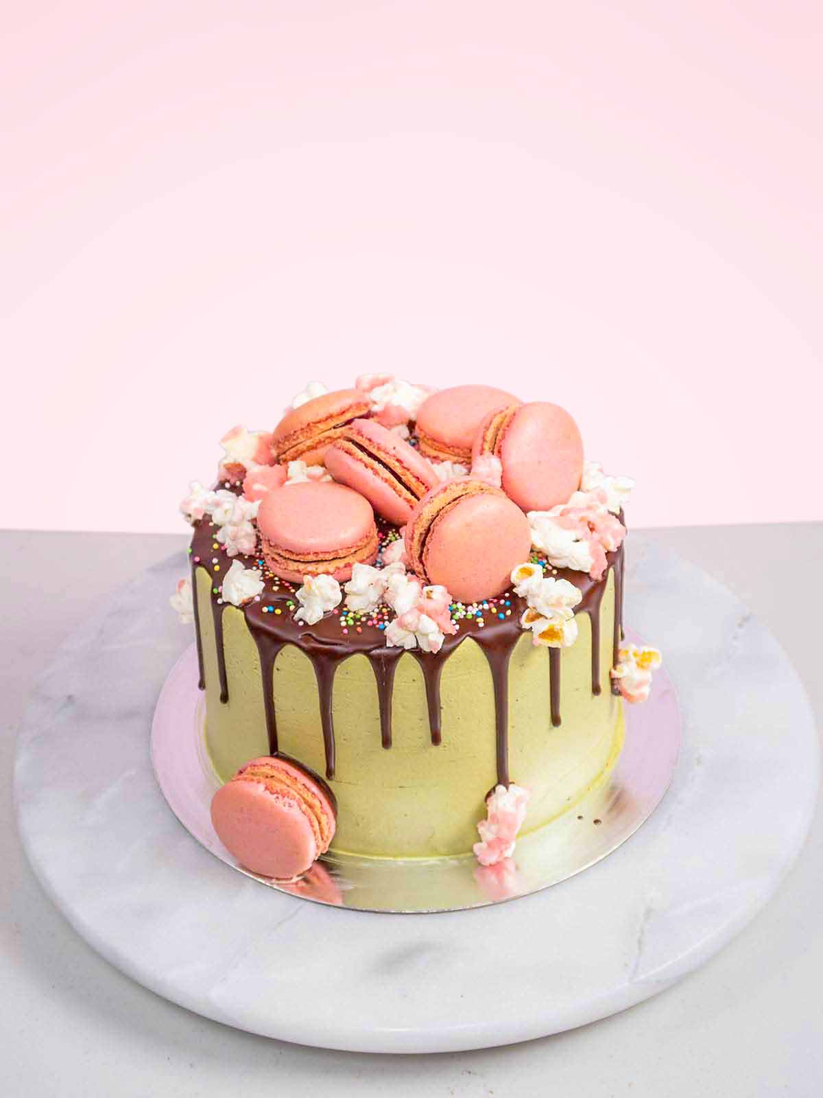 Japanese MatchaSakura Cake Free Delivery London & Surrey