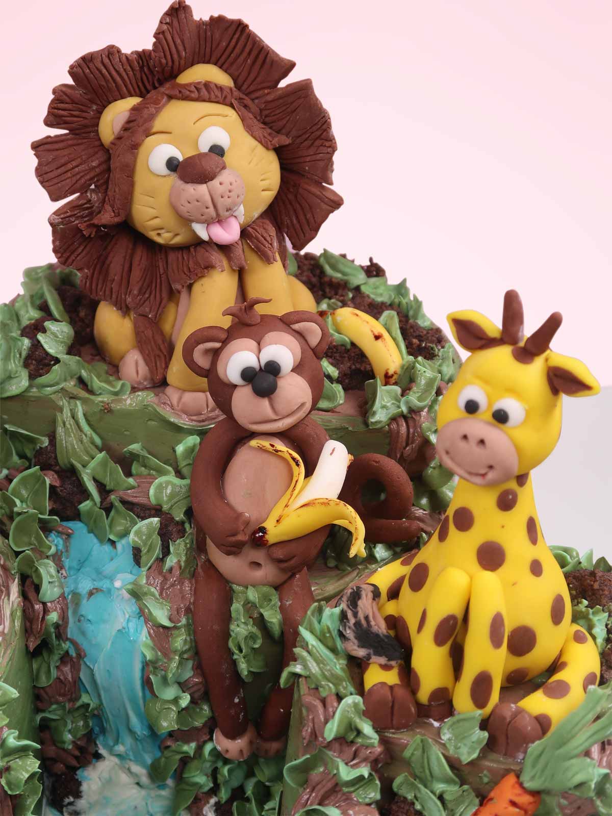 Jungle Animal Cakescape Cake London Surrey Berkshire