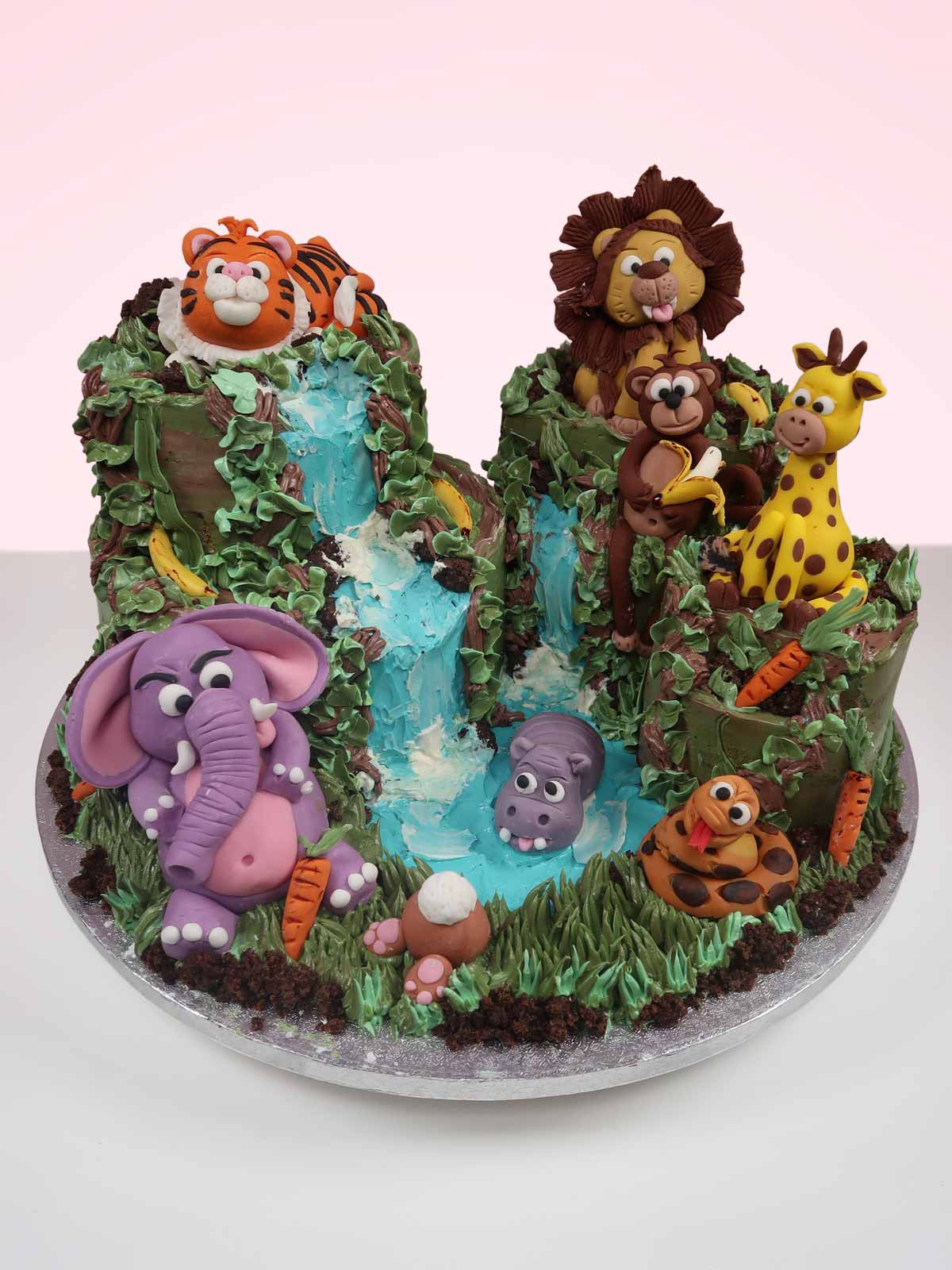 Jungle Animal Cakescape Cake 