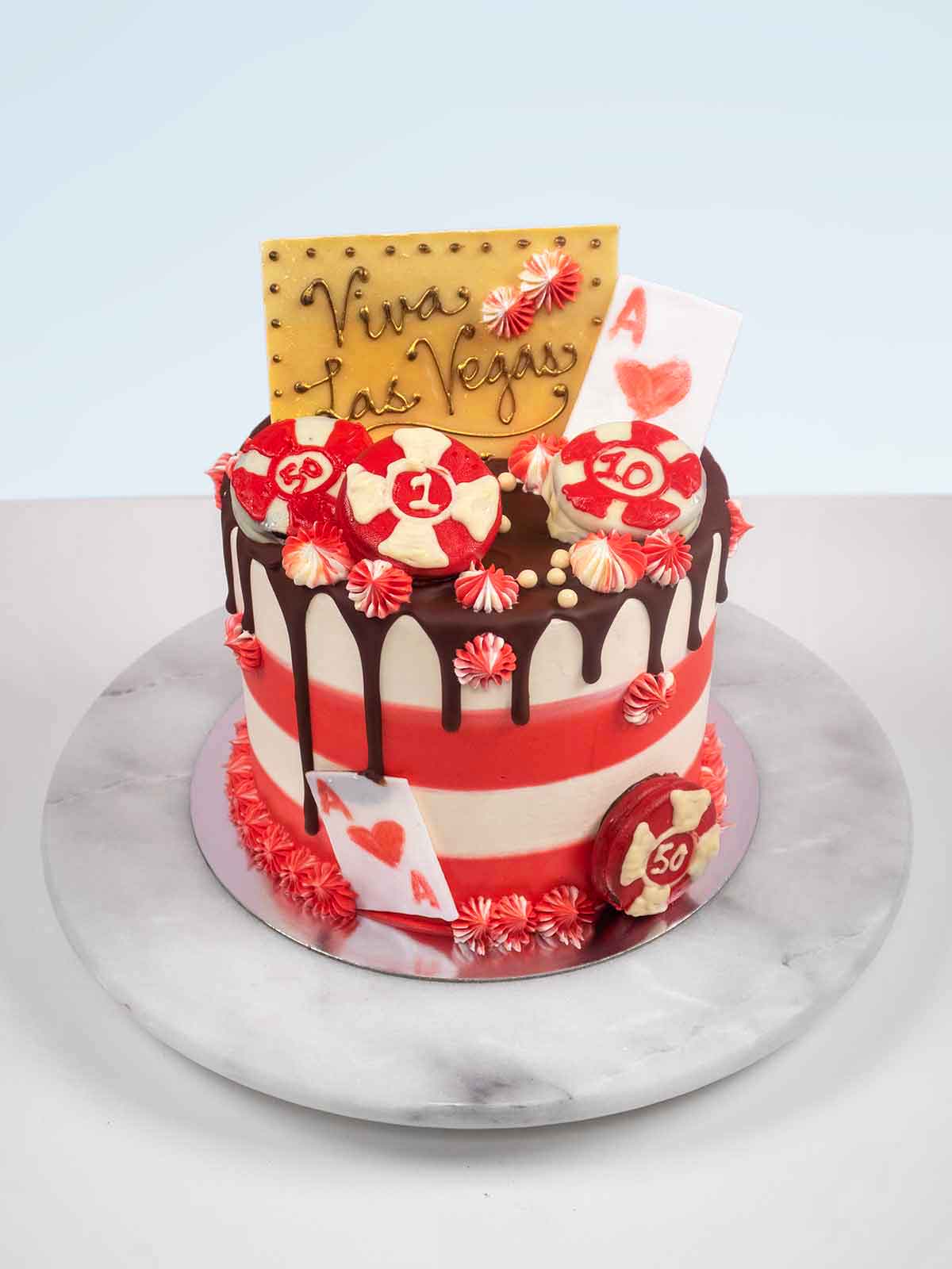 Viva Las Vegas Red Velvet Cake