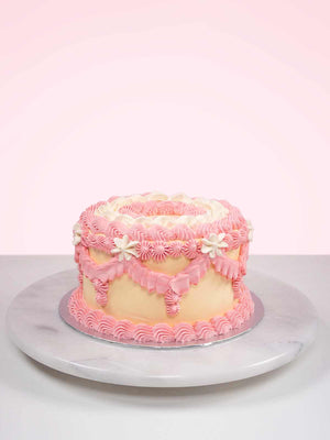 Lemon Raspberry Vintage Cake