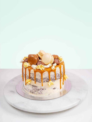 Salted Caramel MacDreamy Birthday Cake