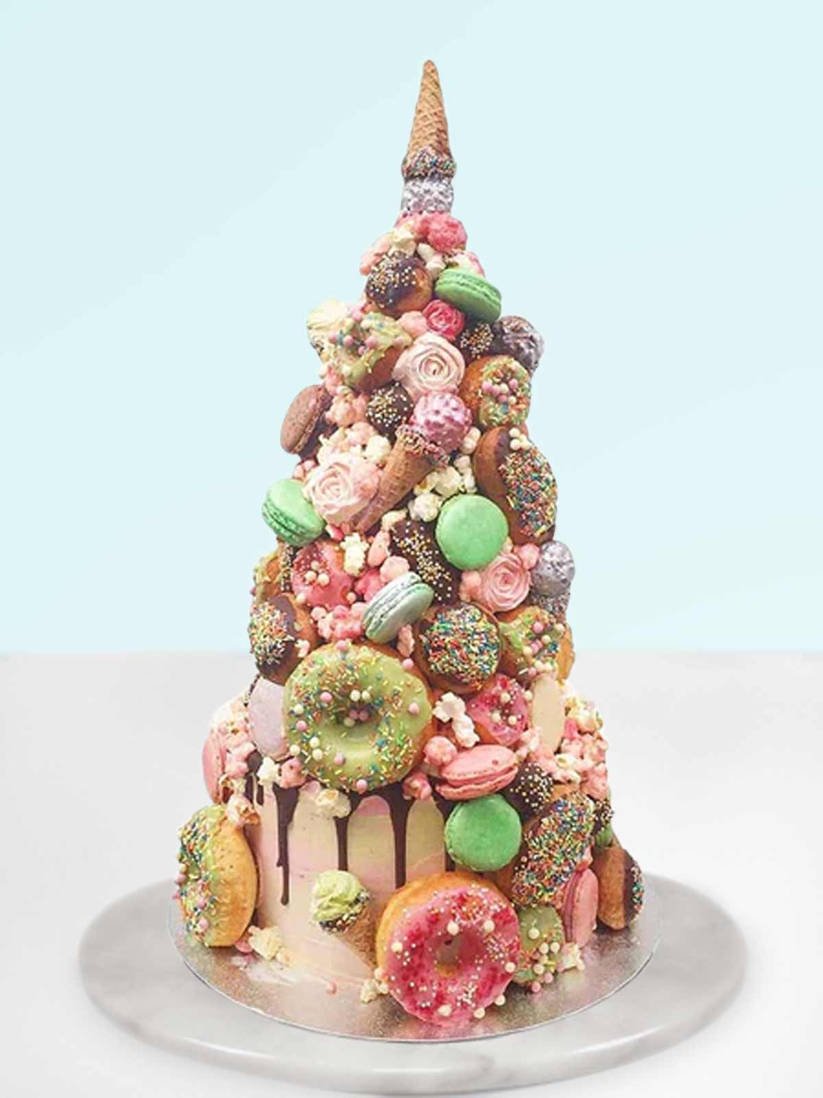 Mademoiselle Matcha Croquembouche Cake