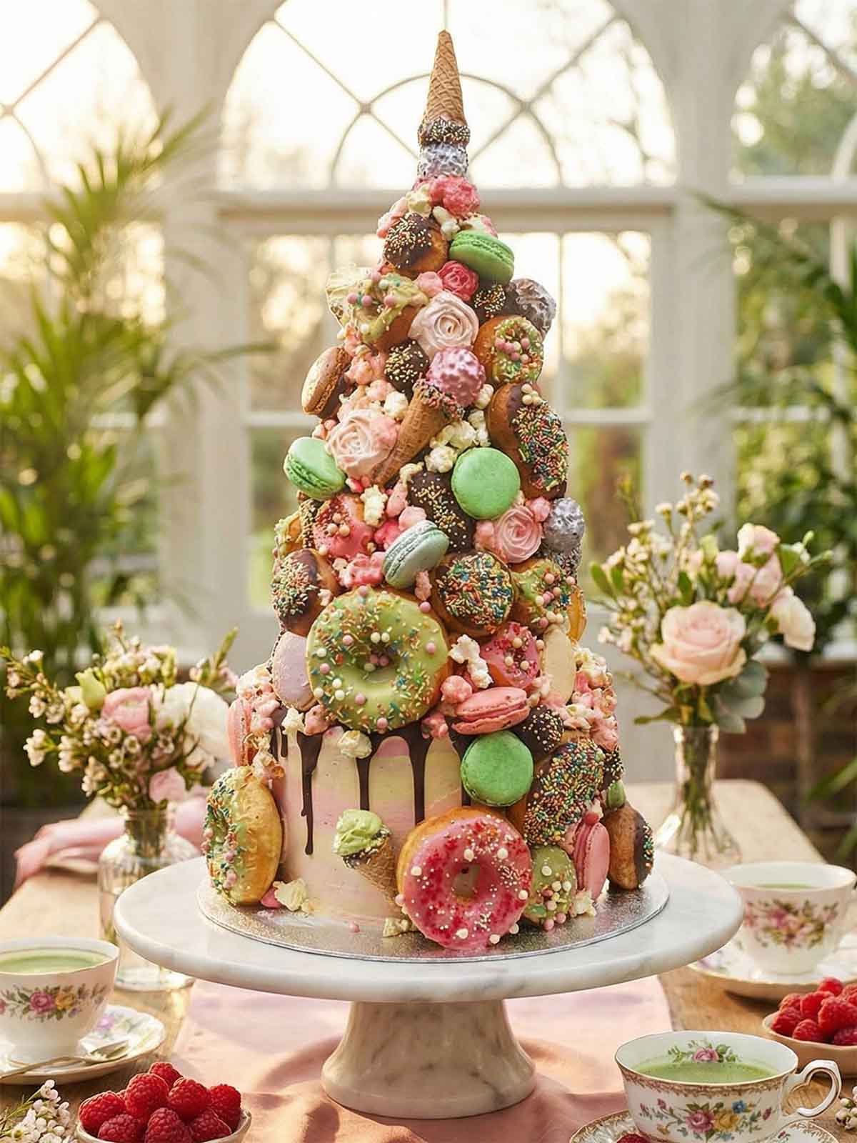 Japanese Celebration Cake Tower