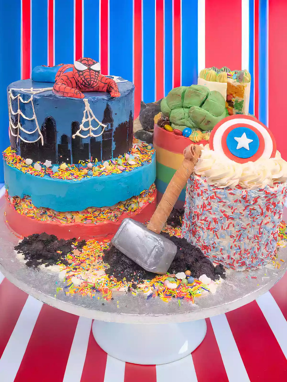 Marvel Superhero Cakescape Cake
