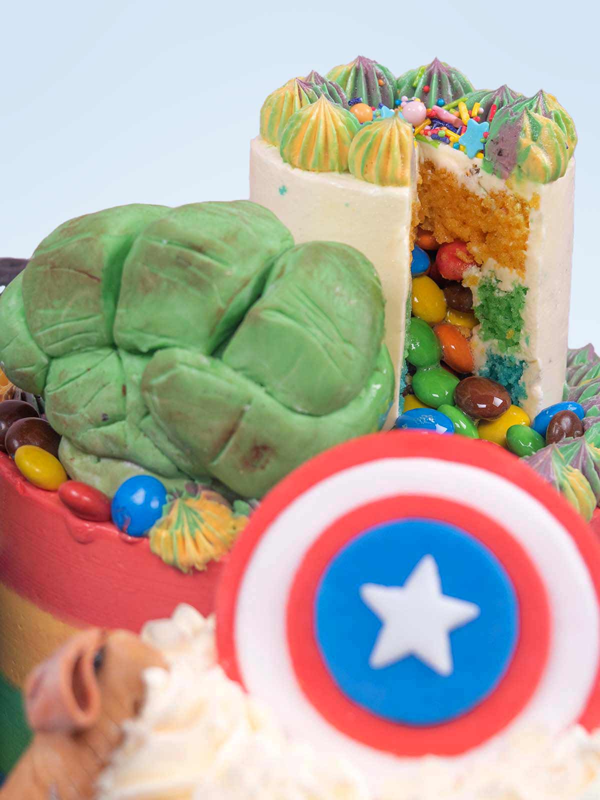 Marvel Cake  with Captain America