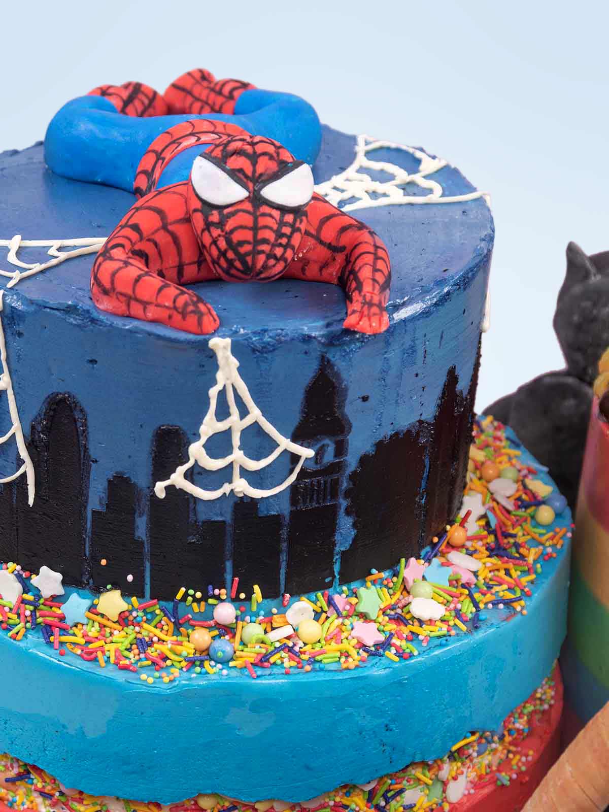 Marvel Cake with Spiderman 