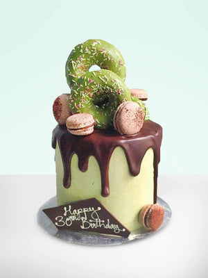 Matcha Birthday Cake