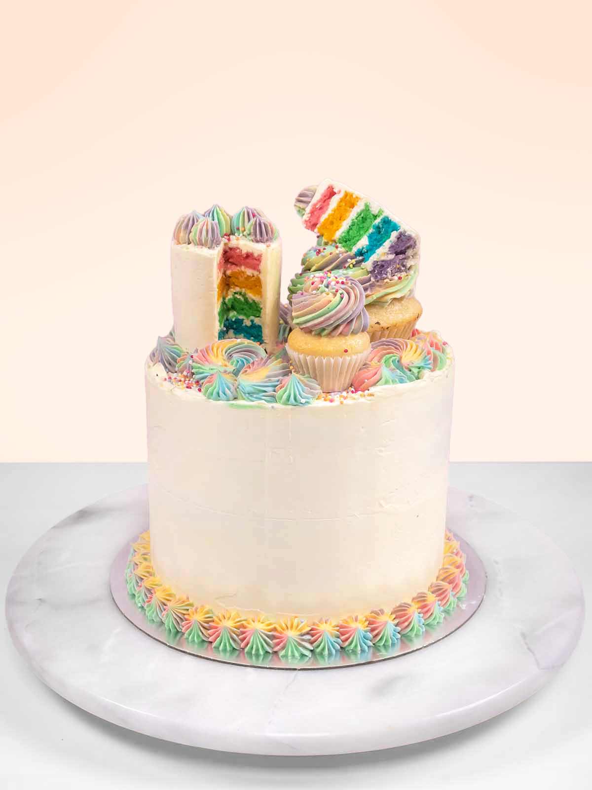 Meta Rainbow Cake London Surrey Berkshire