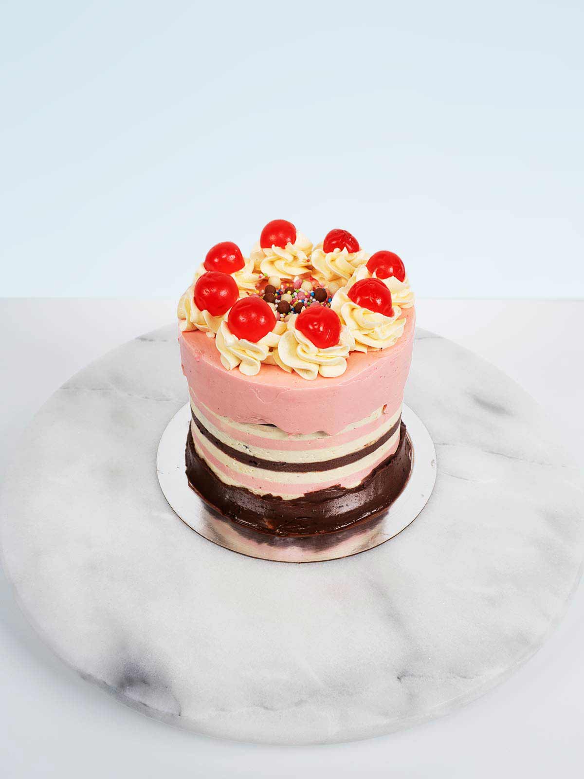 Mini Neopolitan Fault Line Cake to Order