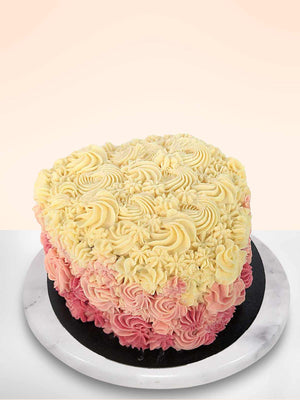 Ombre Heart Cake