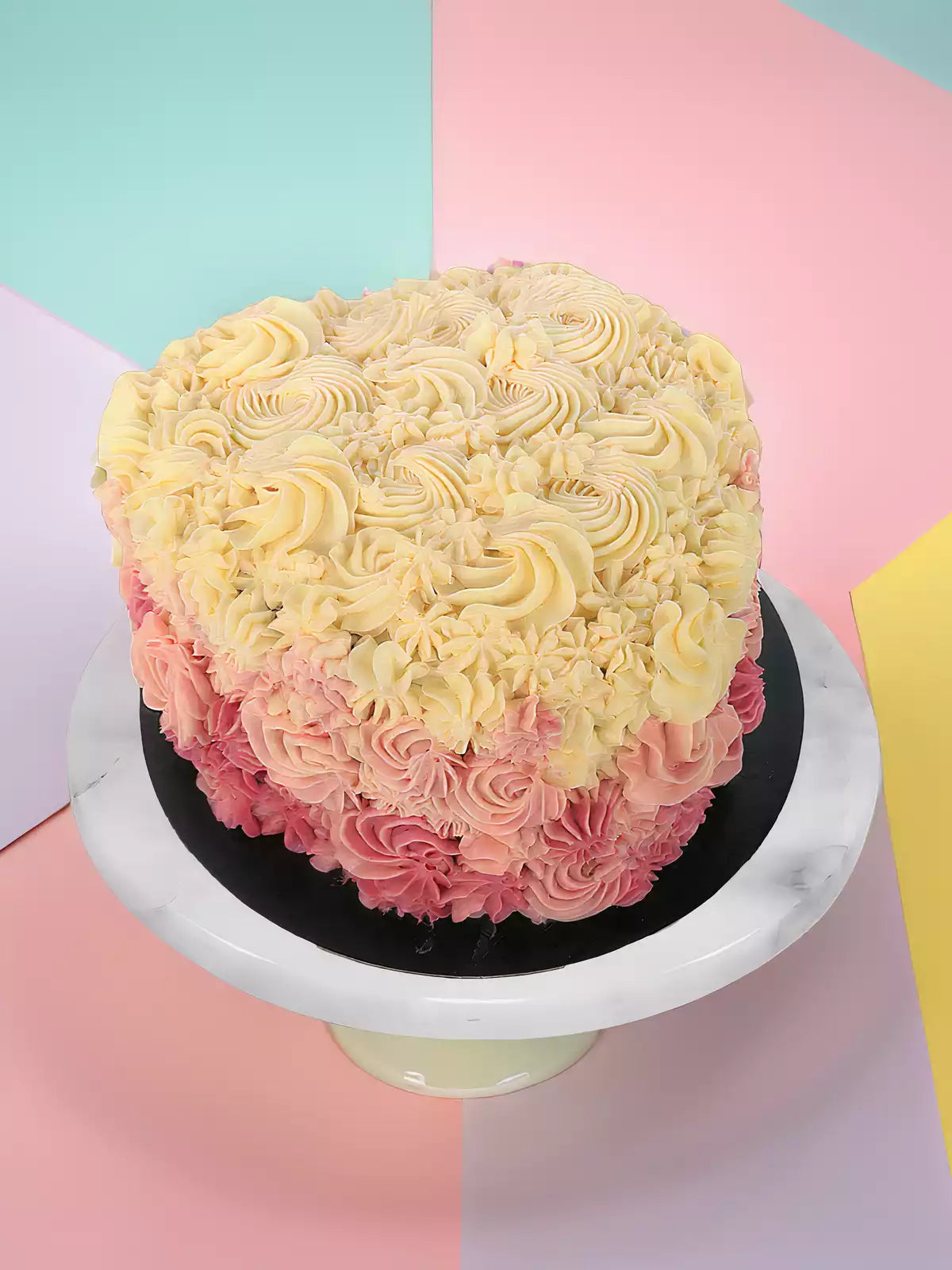 Ombre Heart Cake