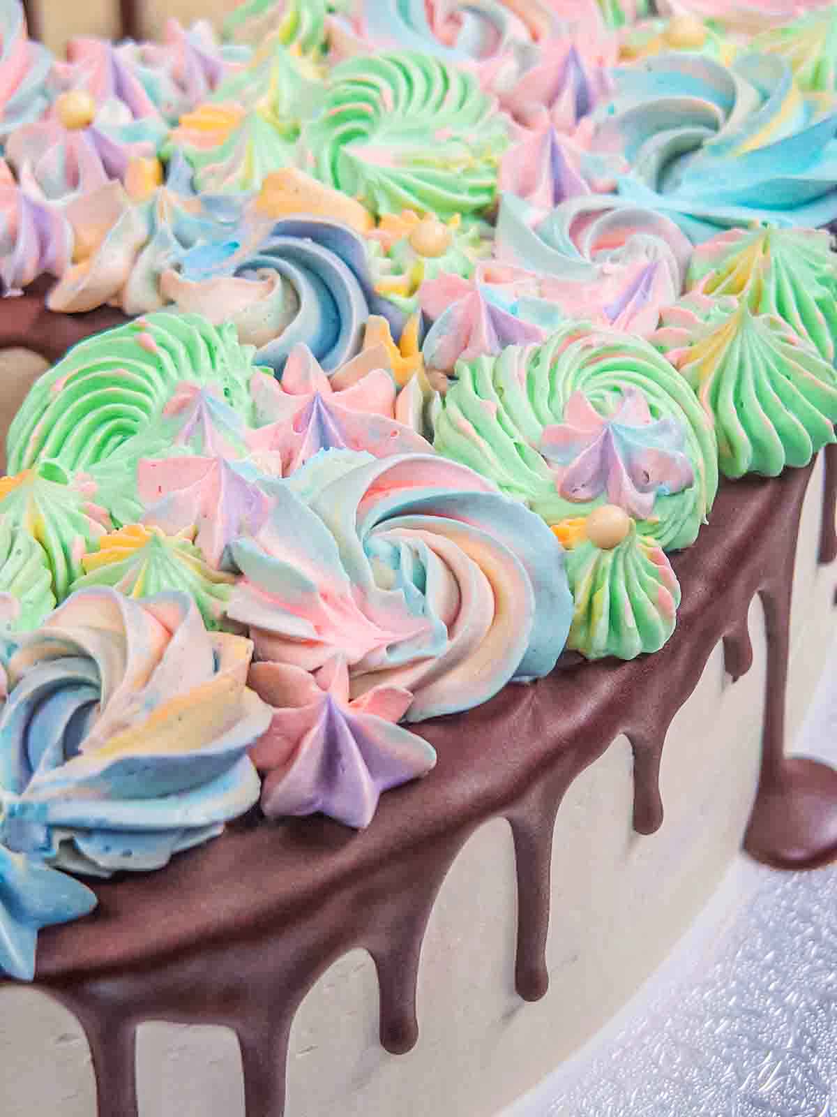 Pastel Swirl Number Cake No9 Delivery