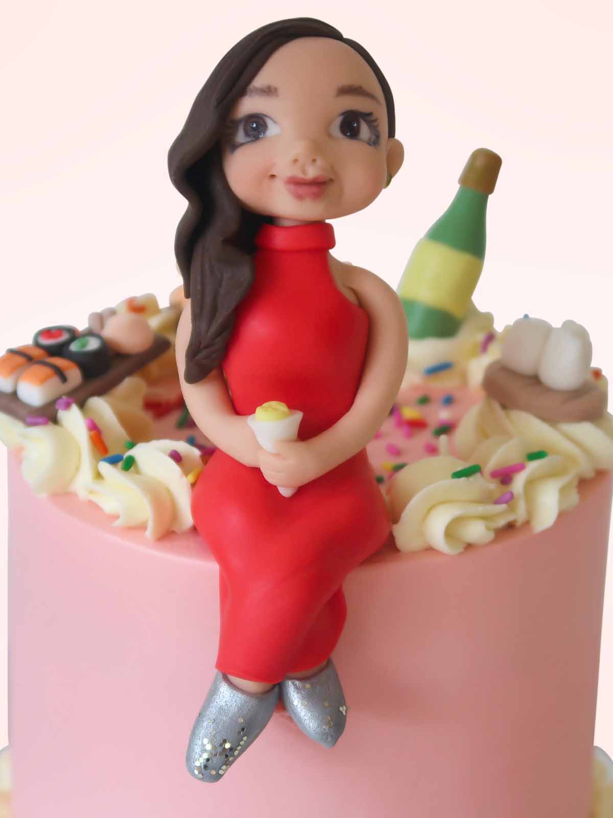 Personalised Birthday Girl Favourite Things Cake delivery Surrey London