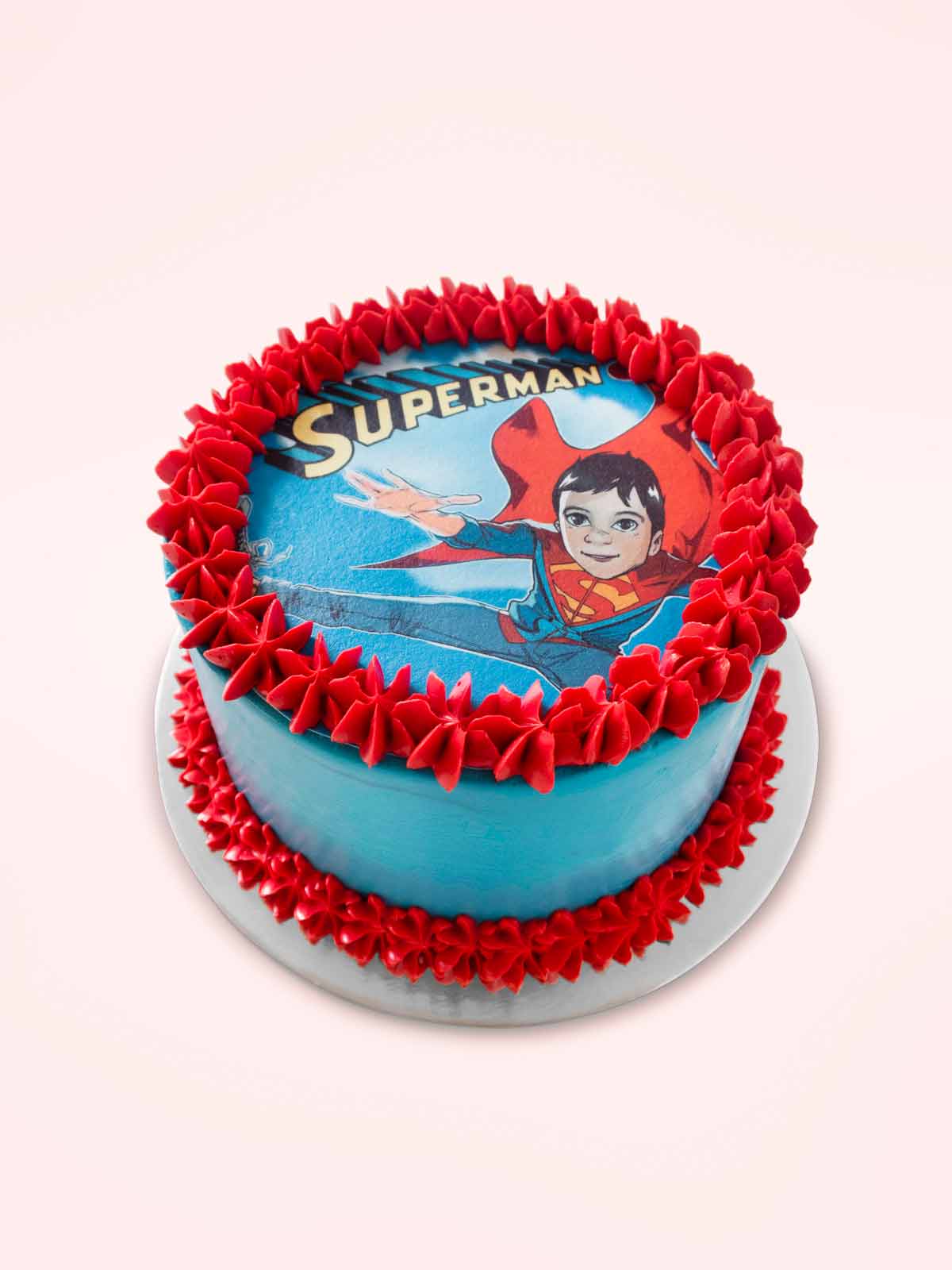 Personalised Superman Childrens Birthday Cake Delivery London Surrey Berkshire