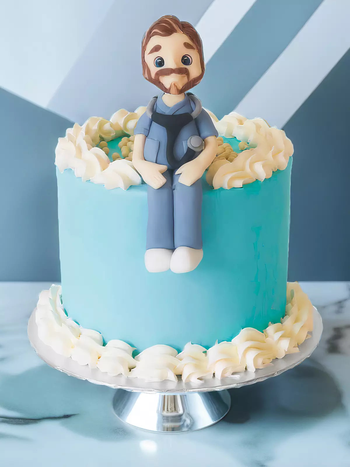 Custom doctor birthday cake for London and Surrey delivery