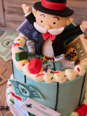 Custom Monopoly birthday cake for London and Surrey delivery