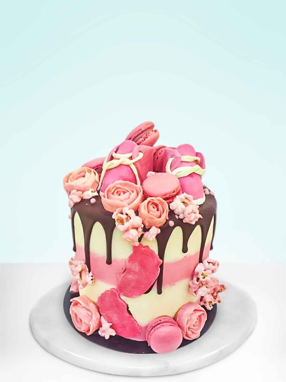 Pink Baby Shoe Cake