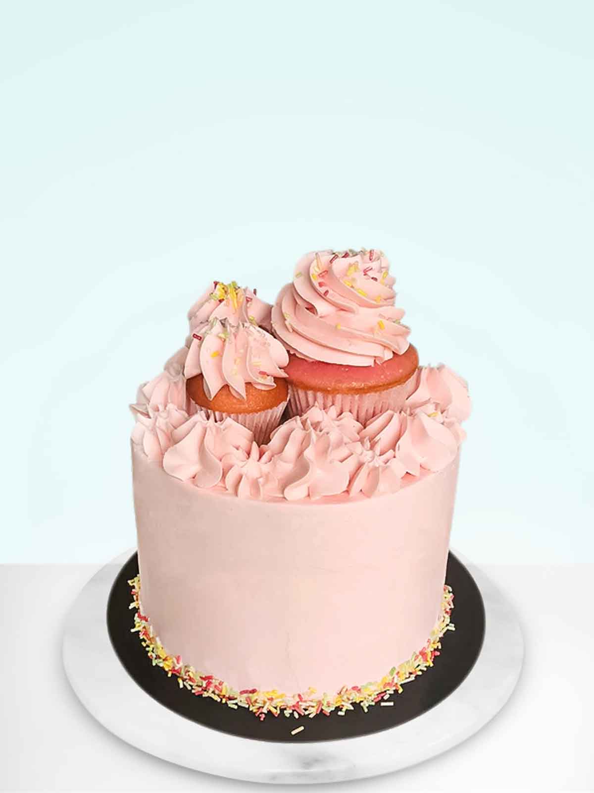 Pink Cupcake Cake