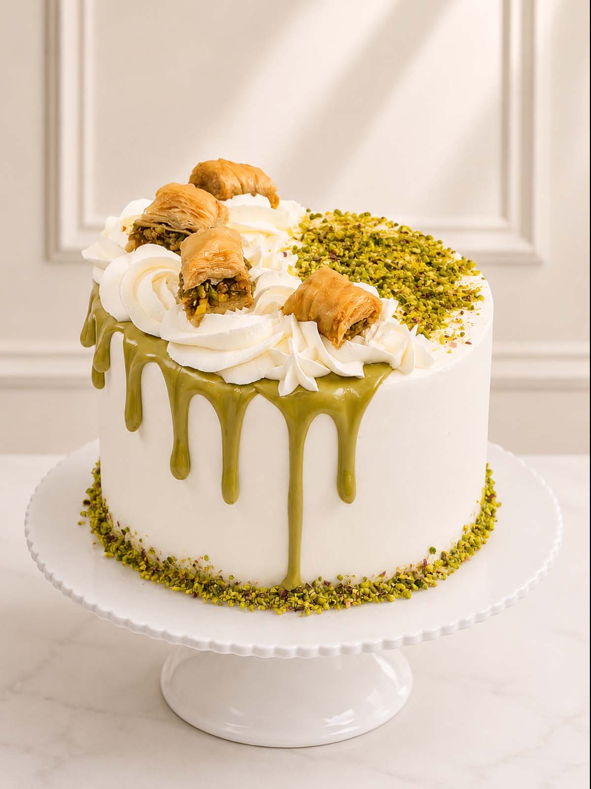 Pistachio Baklava Cake  delivered in London (M25) Surrey (UK).