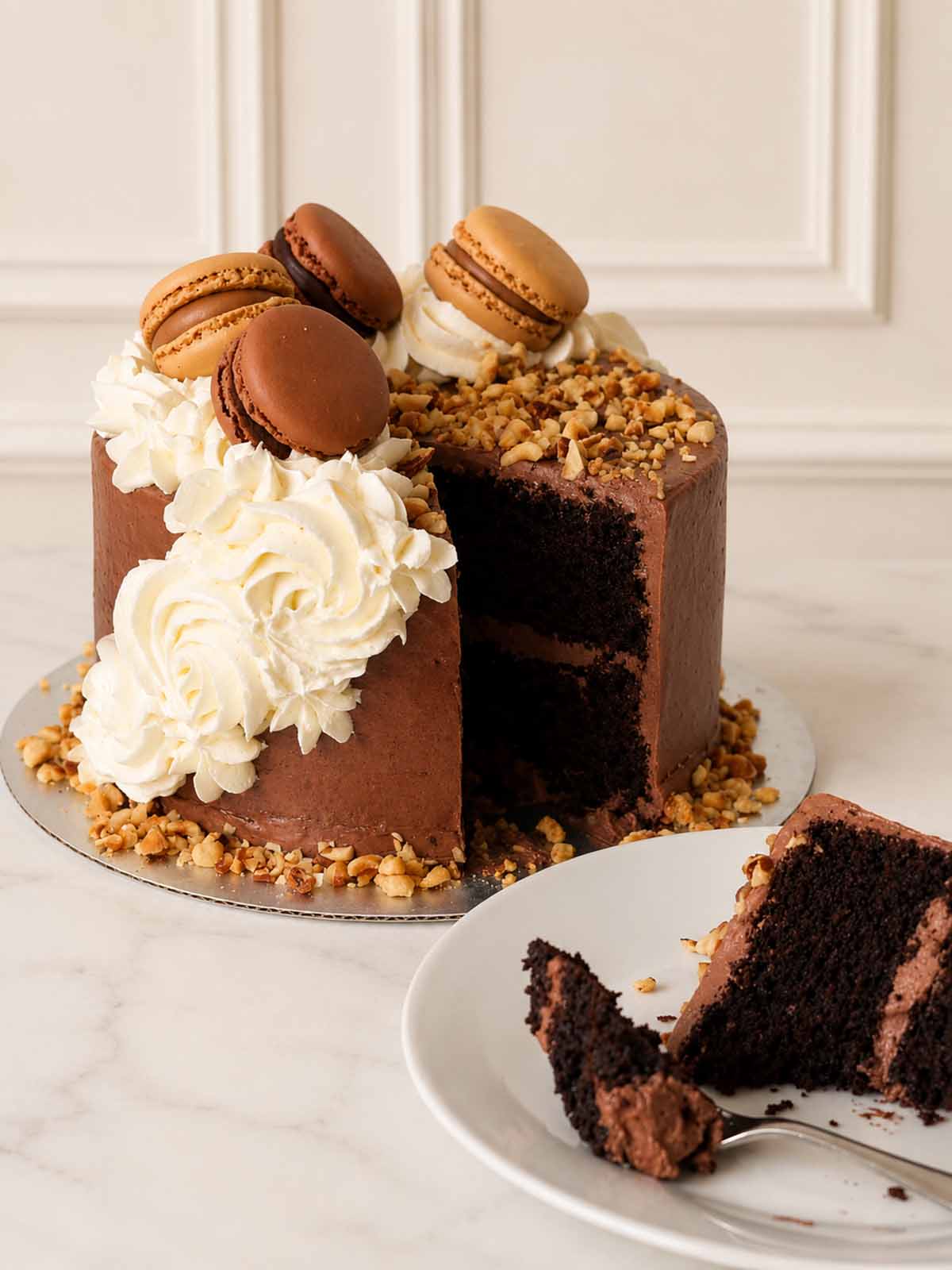 Posh Chocolate Hazelnut Cake